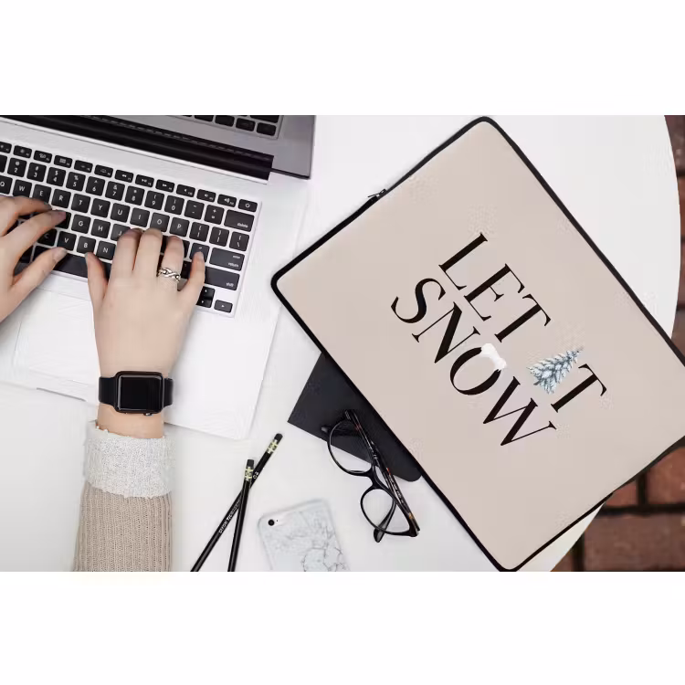 Laptop hülle - Text – Weihnachten – Schnee — 3