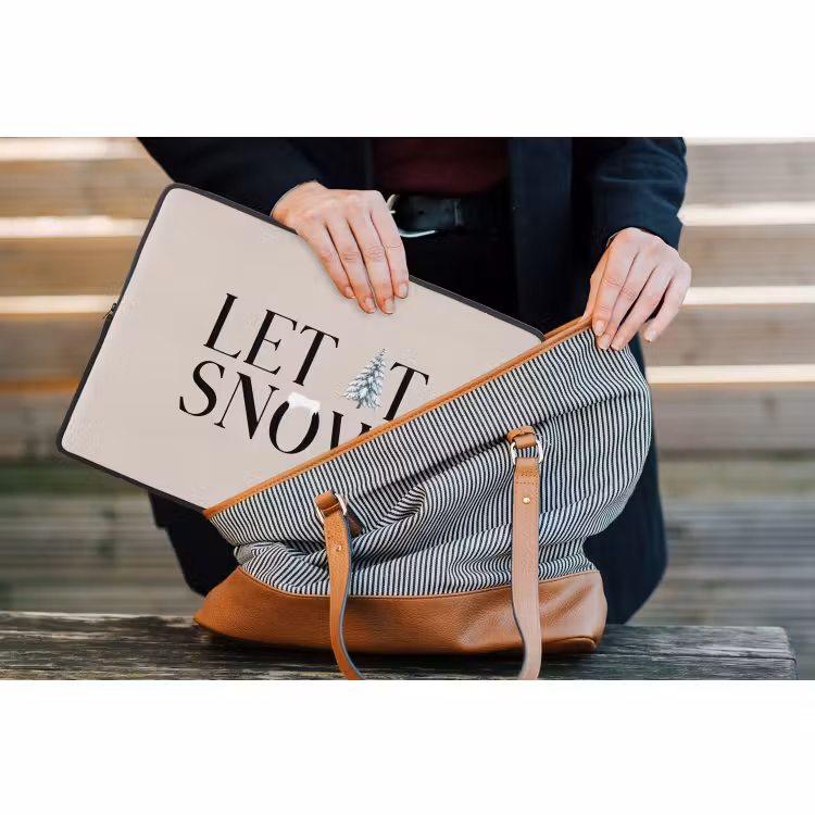Laptop hülle - Text – Weihnachten – Schnee — 4