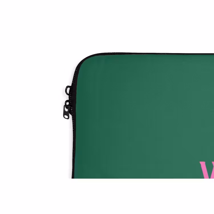 Laptop hülle - Weihnachten – Text – Rosa – Grün — 5