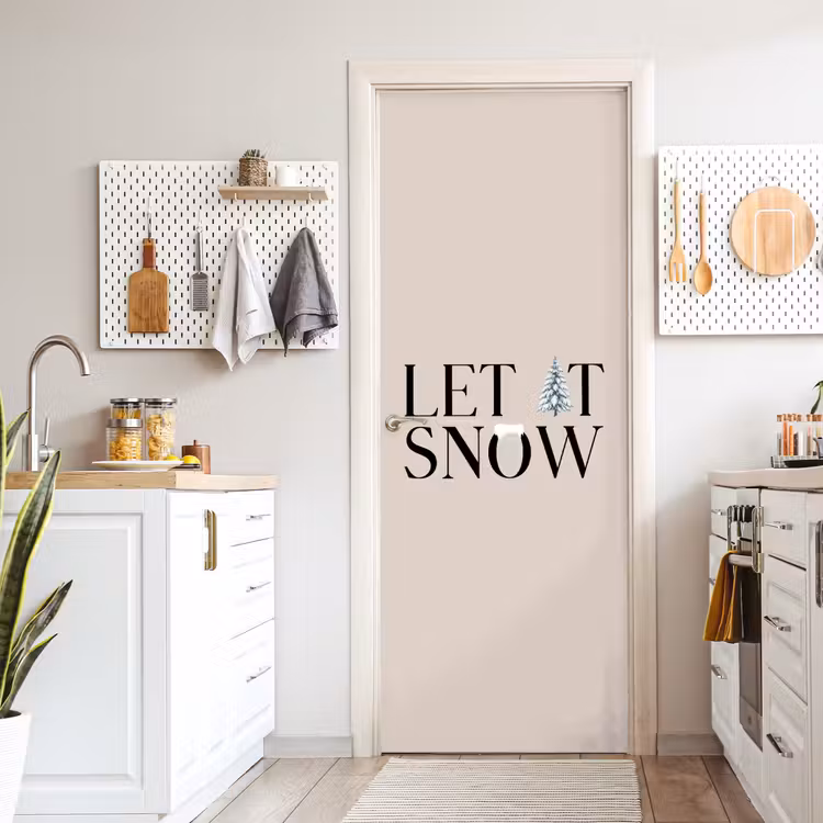 Türtapete - Text – Weihnachten – Schnee — 6