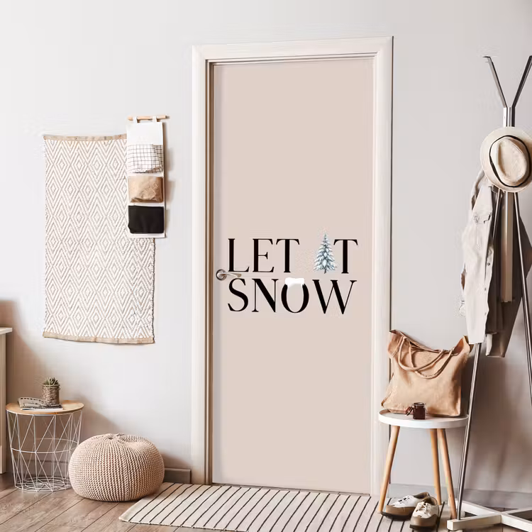 Türtapete - Text – Weihnachten – Schnee — 7