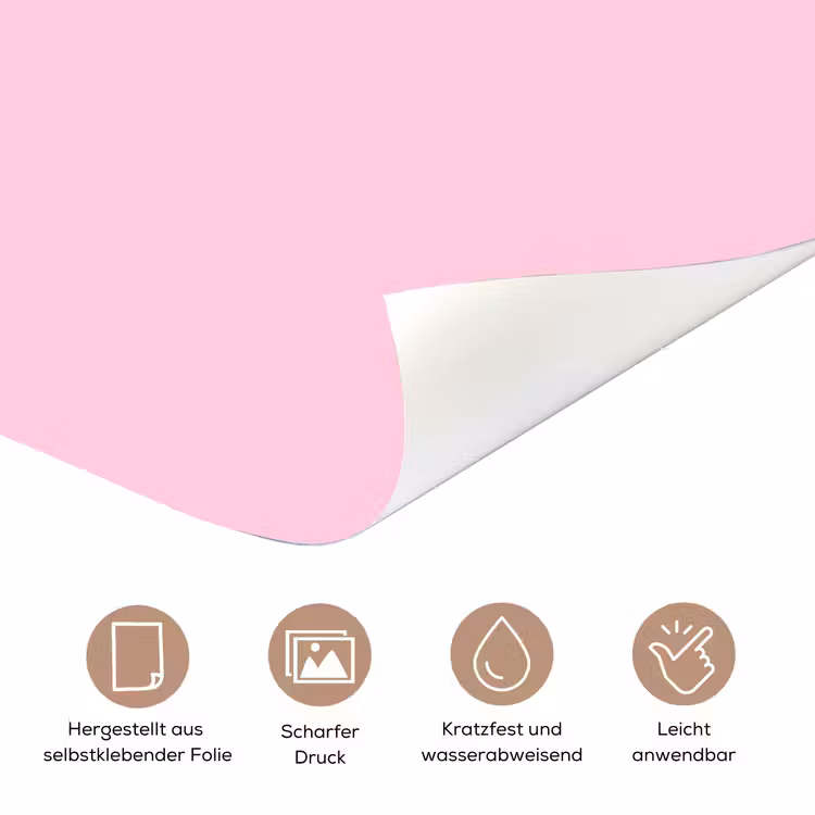 Türtapete - Weihnachten – Text – Schnee – Rosa — 8