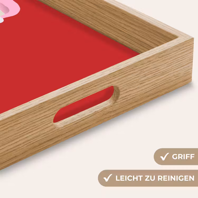 Tablett - Weihnachten – Text – Illustration – Rot — 5