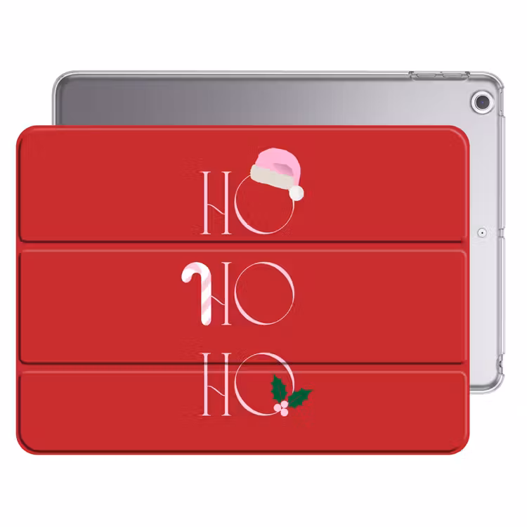 iPad-Hülle - Weihnachten – Text – Illustration – Rot — 1
