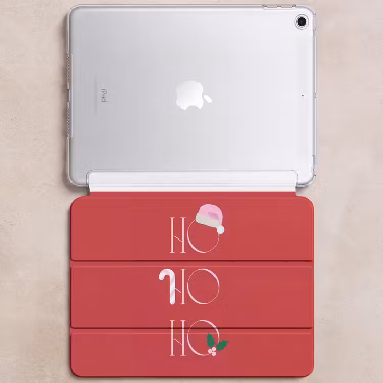 iPad-Hülle - Weihnachten – Text – Illustration – Rot — 6