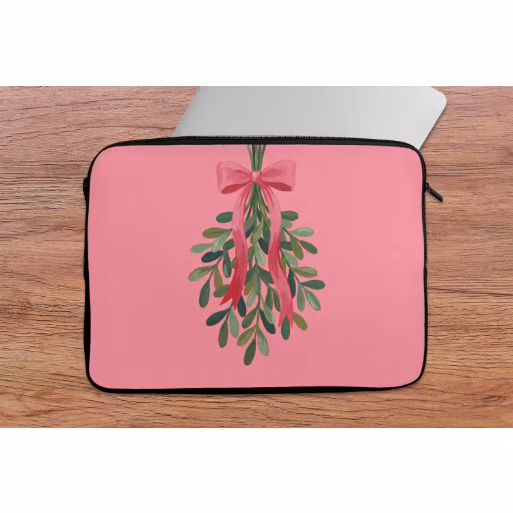 Laptop hülle - Pflanze – Band – Rosa — 2