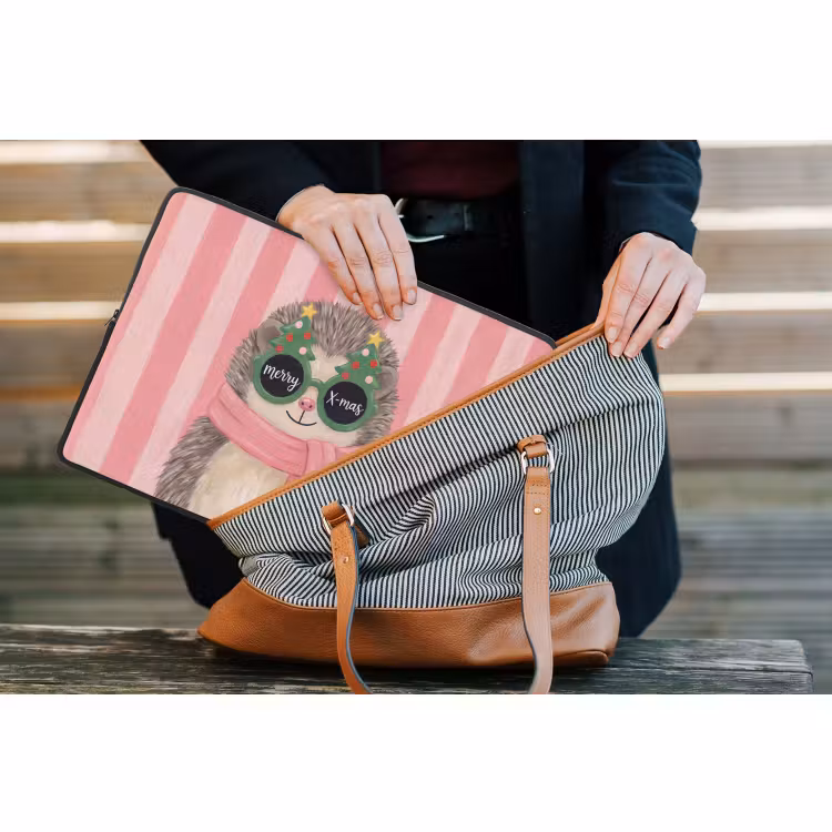 Laptop hülle - Igel – Weihnachten – Illustration — 4
