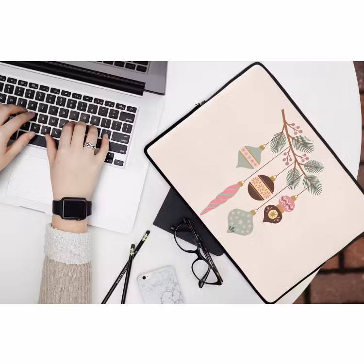 Laptop hülle - Weihnachten – Christbaumschmuck – Zweig — 3