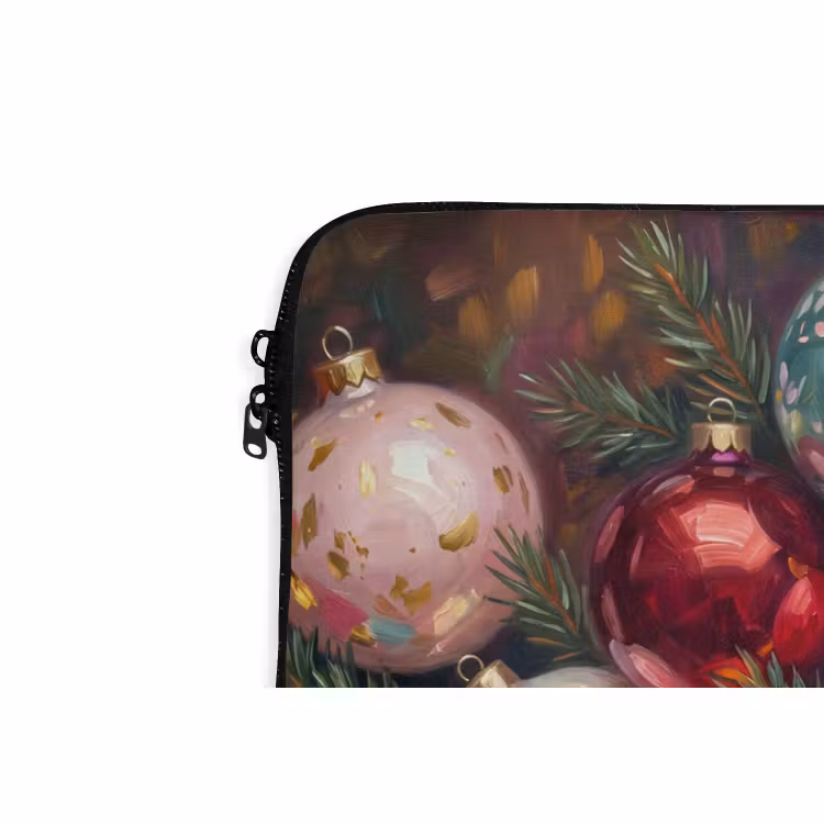 Laptop hülle - Weihnachtskugeln – Bunt – Festlich — 5