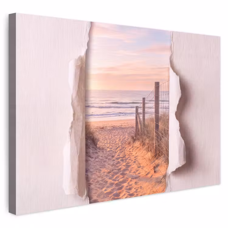 Outdoor Leinwand - Düne – Weg – Küste — 1