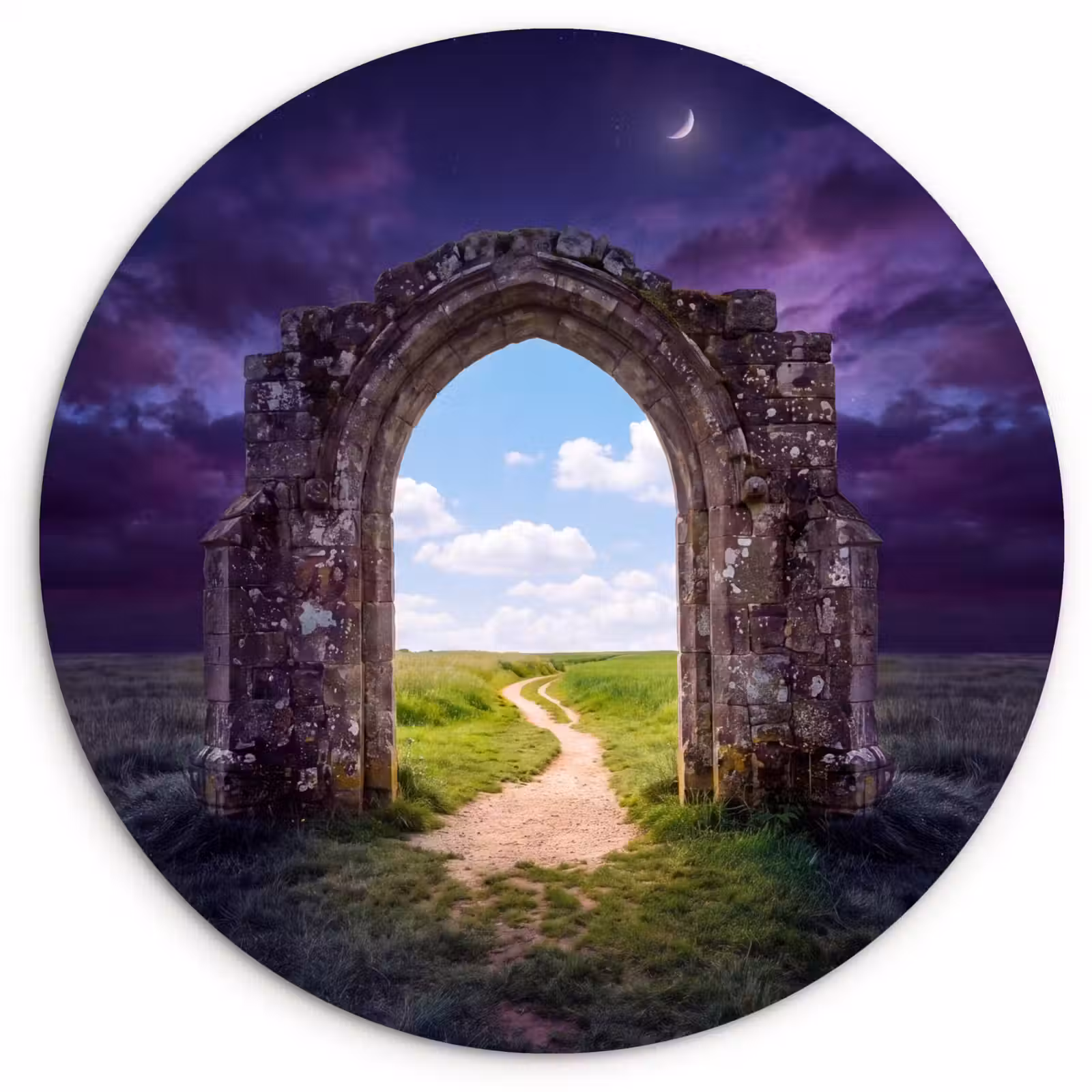 Forexbild Rund - Bogen – Landschaft – Kontrast — 1