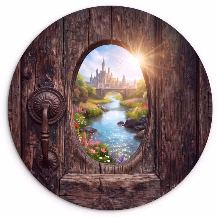 Forexbild Rund - Schloss – Fluss – Natur — 1