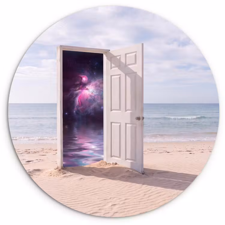 Forexbild Rund - Tür – Strand – Kosmos — 1