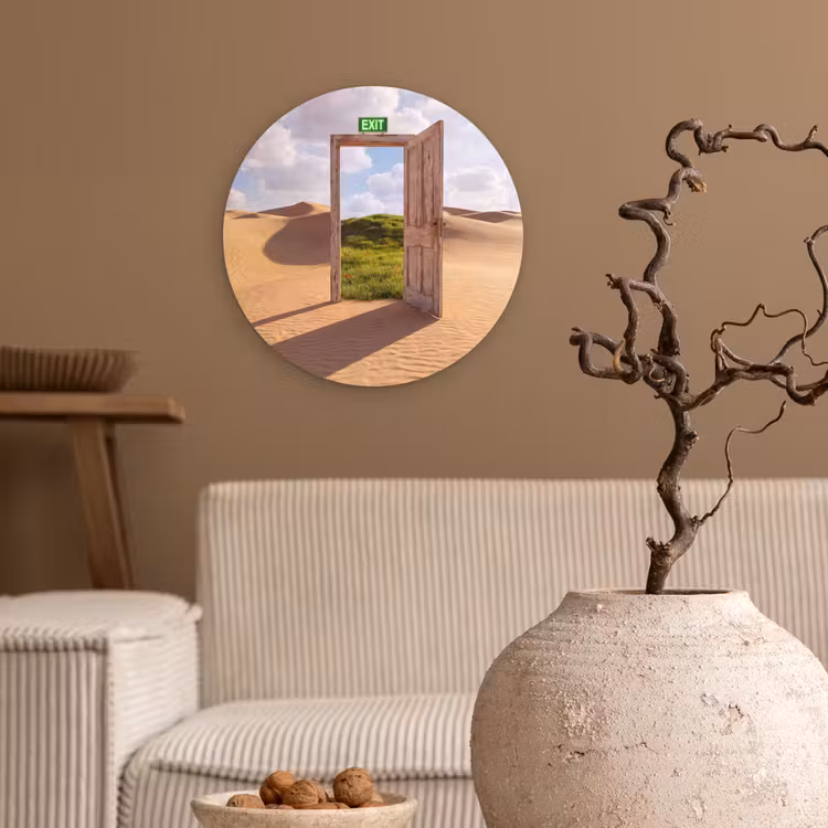 Forexbild Rund - Tür – Wüste – Gras — 2