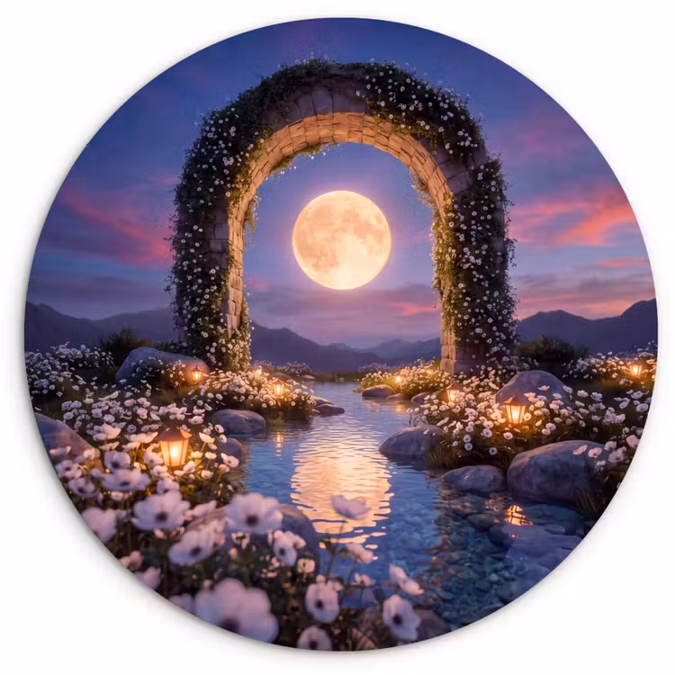 Forexbild Rund - Bogen – Mond – Nacht — 1