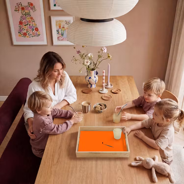 Tablett - Person – Schatten – Orange — 7