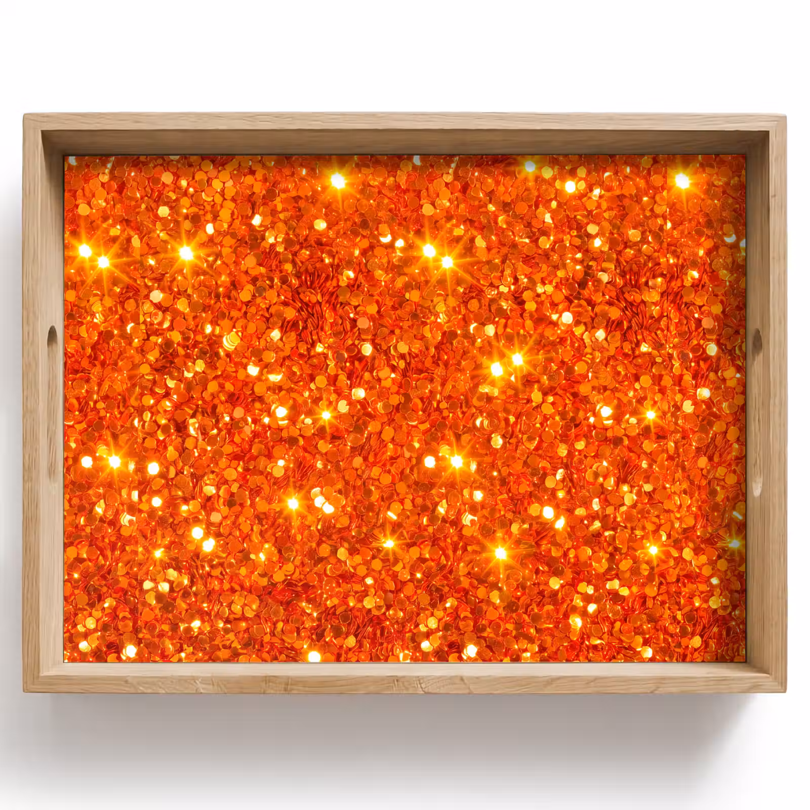 Tablett - Glitzer – Orange – Abstrakt — 1