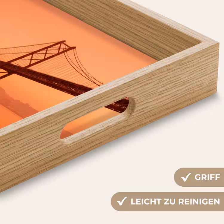 Tablett - Brücke – Wasser – Orange — 5