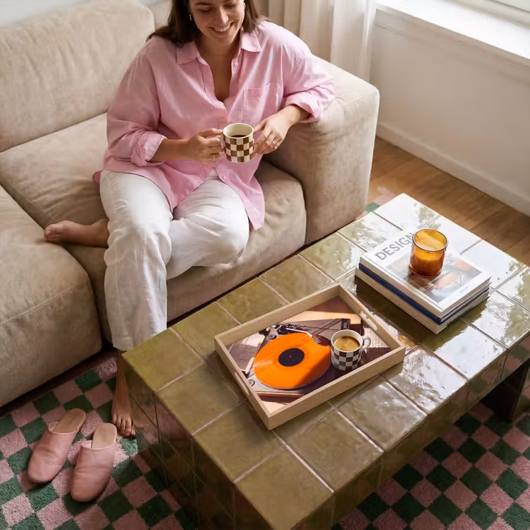 Tablett - Plattenspieler – Orange – Musik — 6