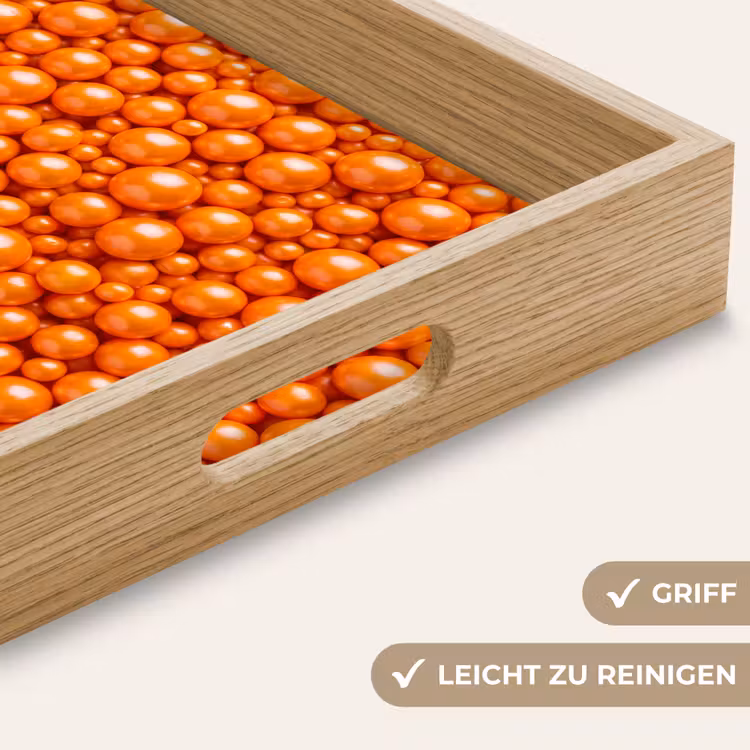 Tablett - Süßigkeiten – Orange – Muster — 5