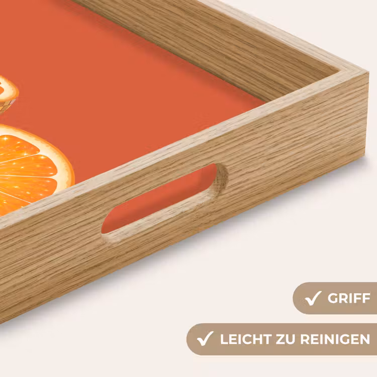 Tablett - Früchte – Disco – Gold — 5