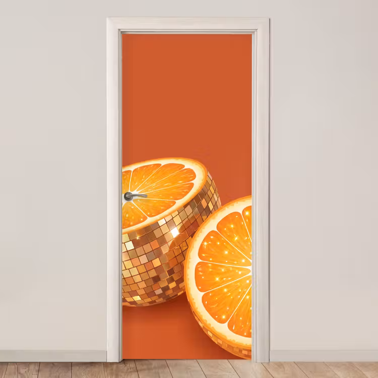 Türtapete - Frucht – Disco – Gold — 1