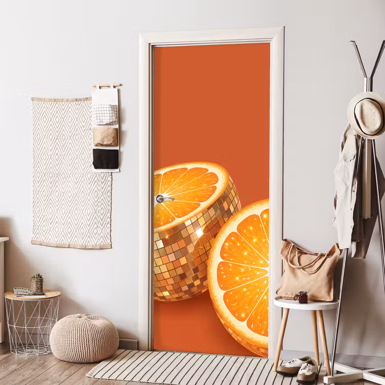 Türtapete - Frucht – Disco – Gold — 7