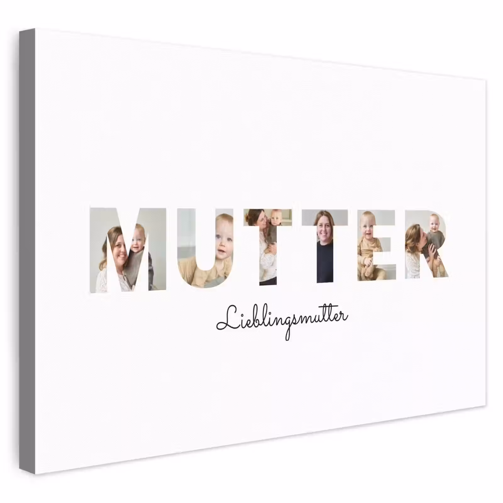 Personalisierte Leinwand - Lieblingsmutter – Buchstaben-Collage — 1