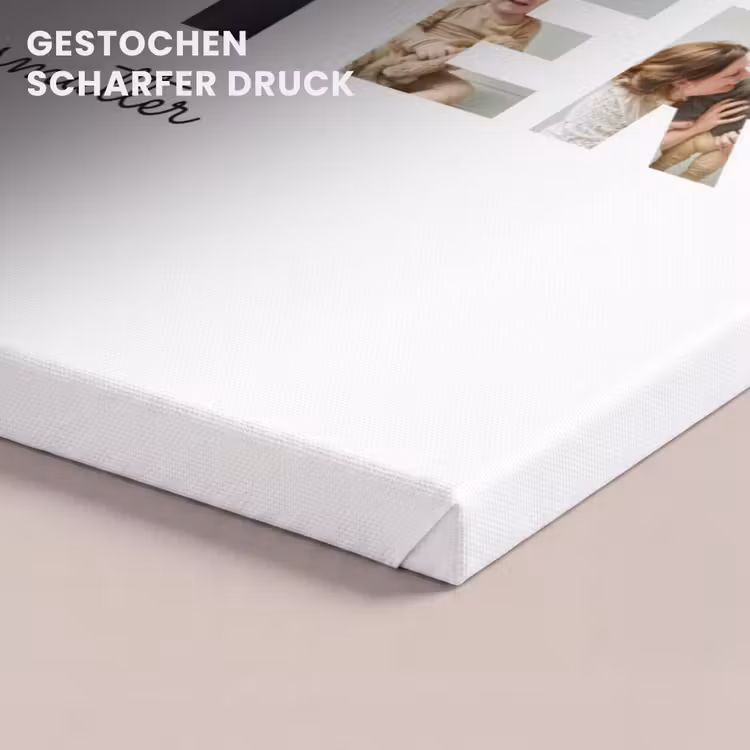 Personalisierte Leinwand - Lieblingsmutter – Buchstaben-Collage — 4