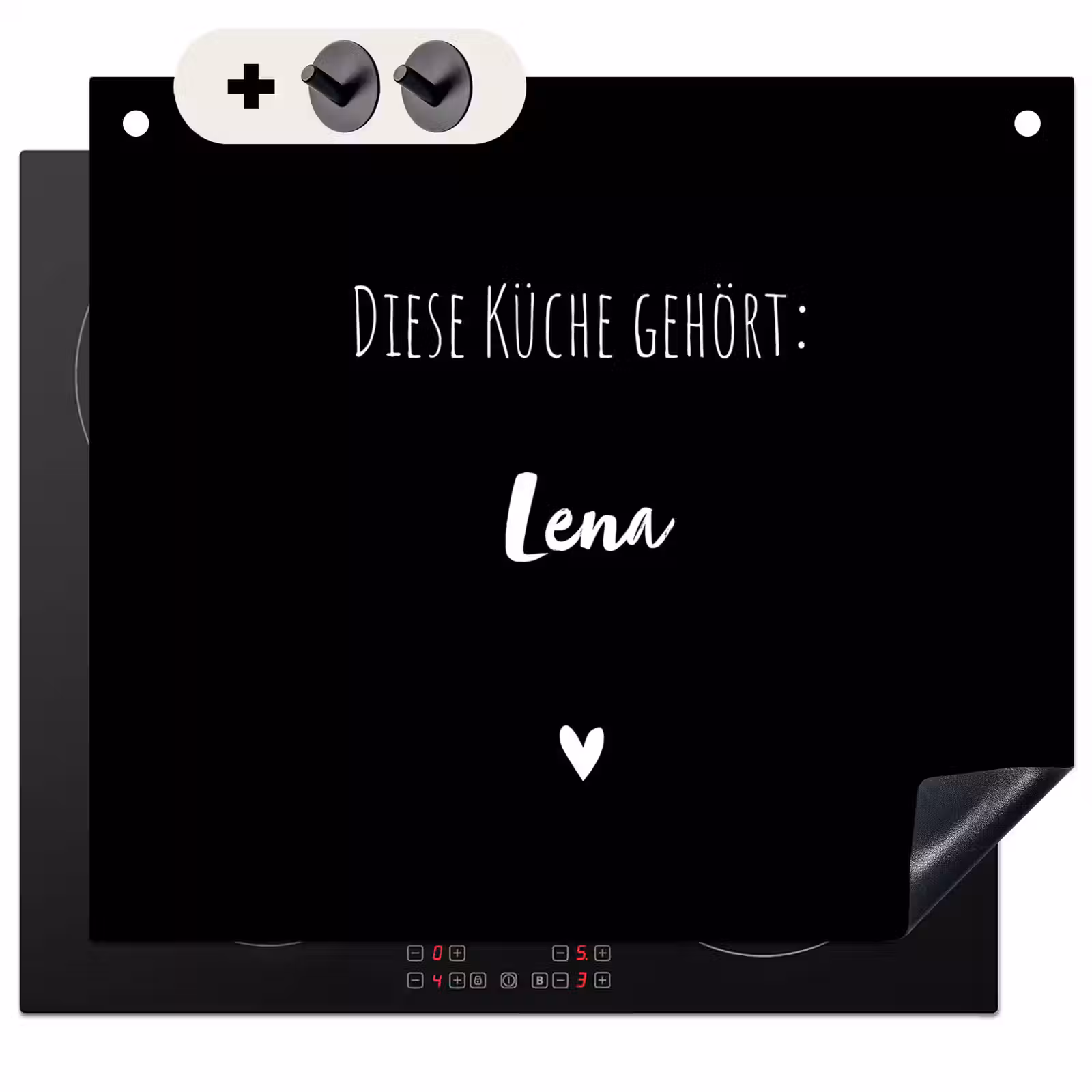 2 in 1 Personalisierbare Herdabdeckplatte - Diese Küche gehört zu — 1