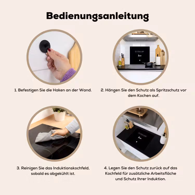 2 in 1 Personalisierbare Herdabdeckplatte - Diese Küche gehört zu — 6