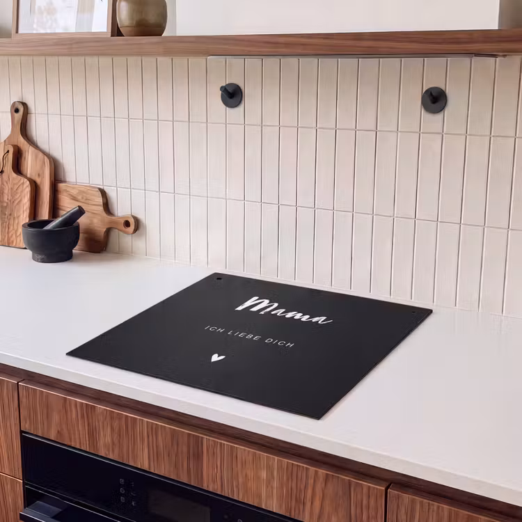 2 in 1 Personalisierbare Herdabdeckplatte - Mama mit Text — 3