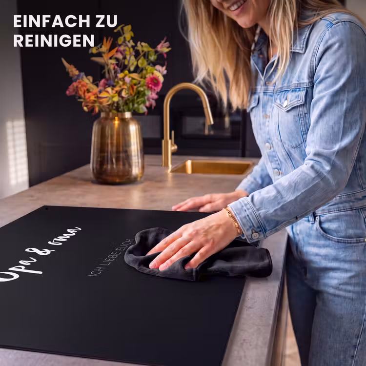 2 in 1 Personalisierbare Herdabdeckplatte - Opa Und Oma Mit Text — 5