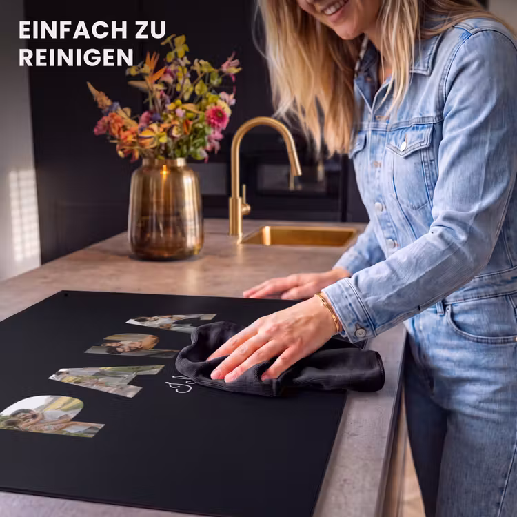 2 in 1 Personalisierbare Herdabdeckplatte - Papa mit Fotos — 5