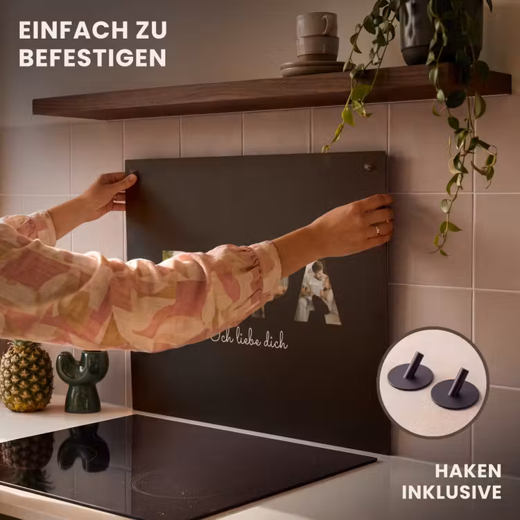 2 in 1 Personalisierbare Herdabdeckplatte - Papa mit Fotos — 7