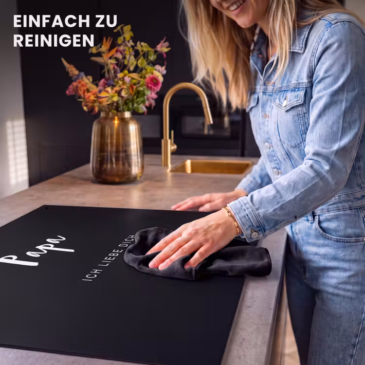 2 in 1 Personalisierbare Herdabdeckplatte - Papa mit Text — 5