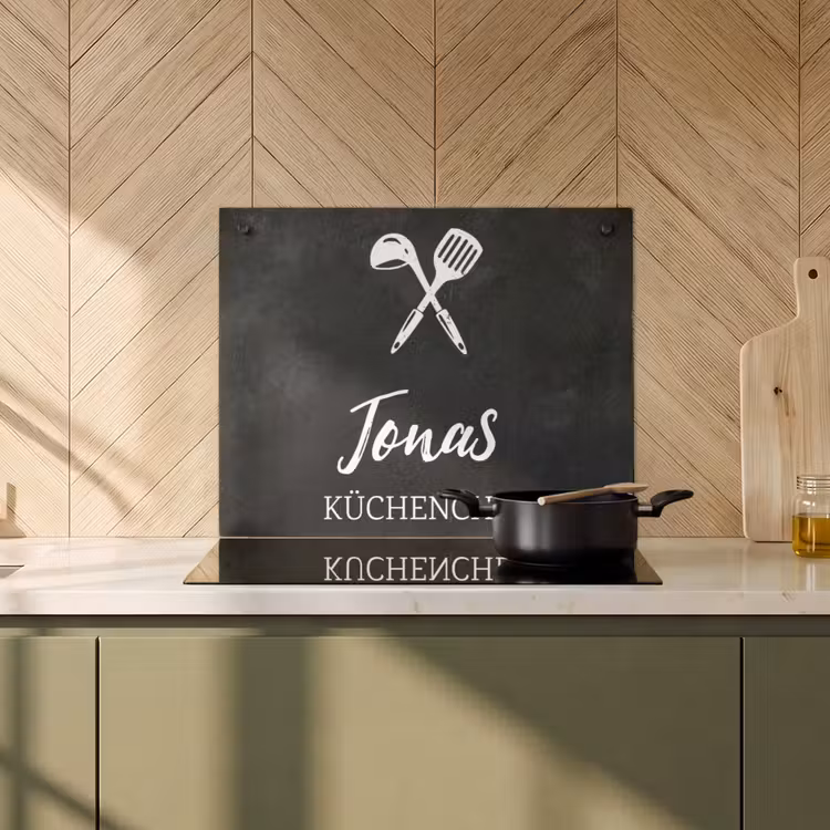 2 in 1 Personalisierbare Herdabdeckplatte - Chef de Cuisine — 2