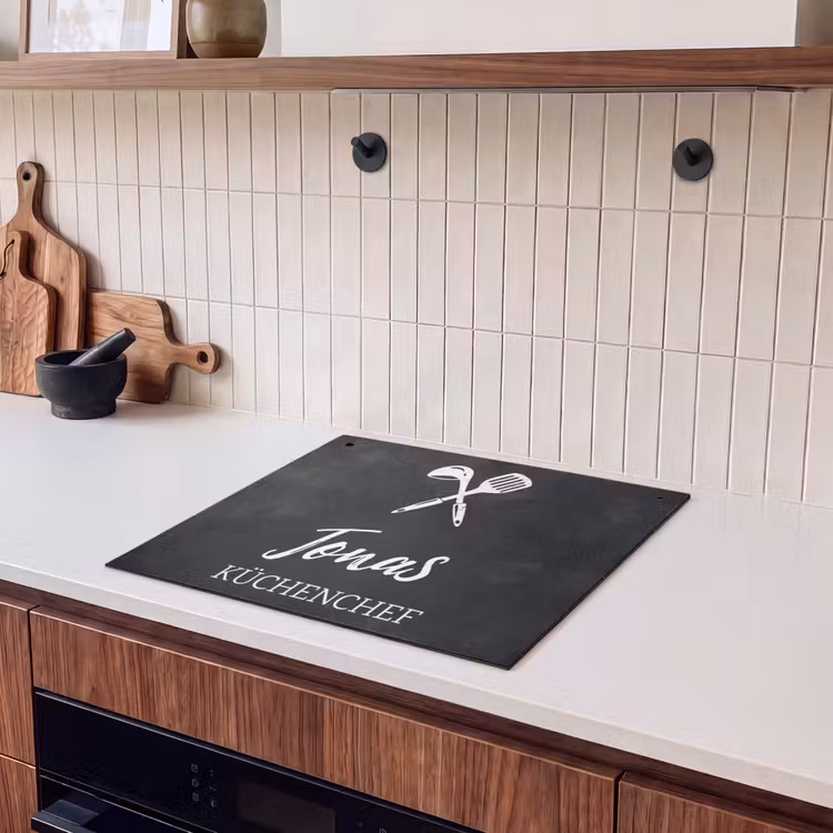 2 in 1 Personalisierbare Herdabdeckplatte - Chef de Cuisine — 3