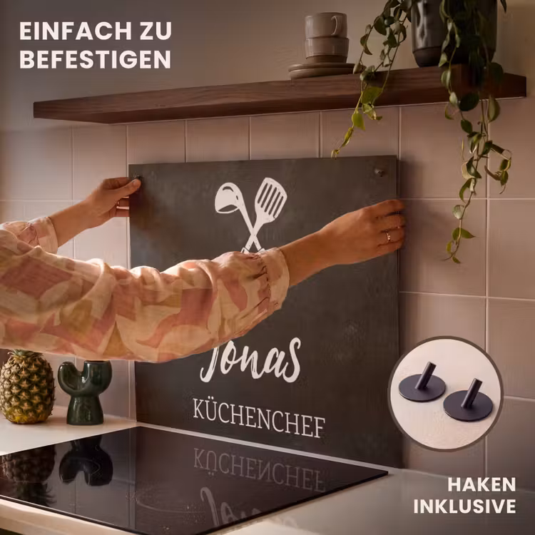 2 in 1 Personalisierbare Herdabdeckplatte - Chef de Cuisine — 7