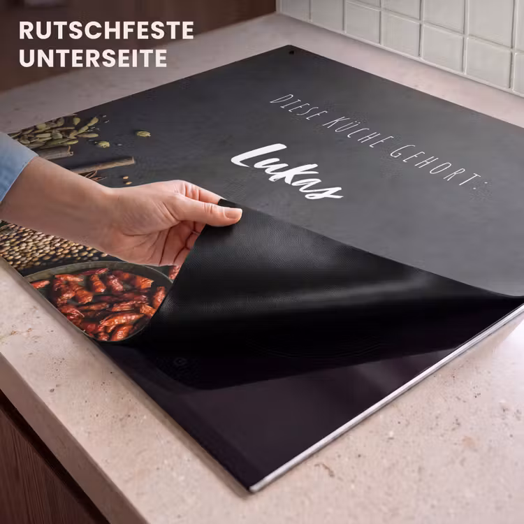 2 in 1 Personalisierbare Herdabdeckplatte - Krauter — 4