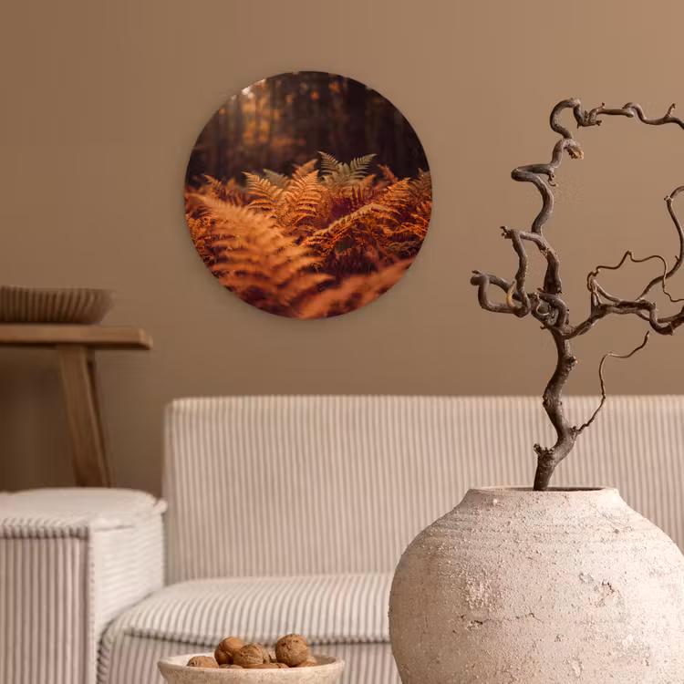 Glasbild Rund - Pflanzen – Herbst – Wald — 2