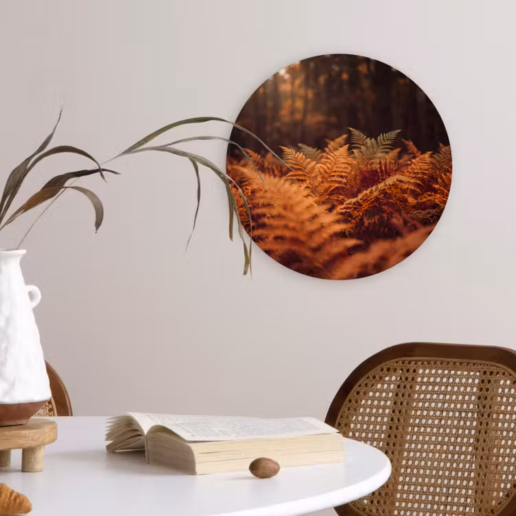 Glasbild Rund - Pflanzen – Herbst – Wald — 4
