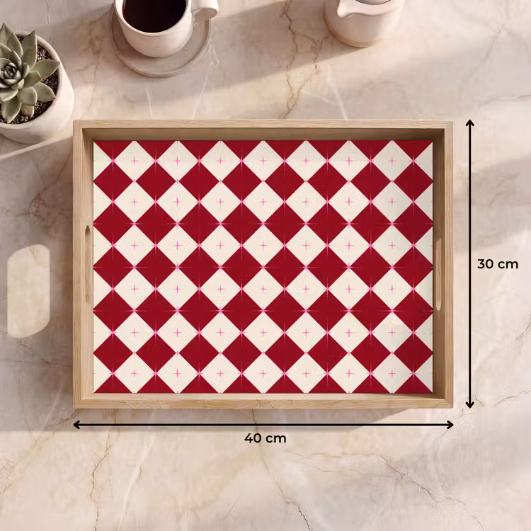 Tablett - Stern – Rosa – Rot – Weihnachten — 9