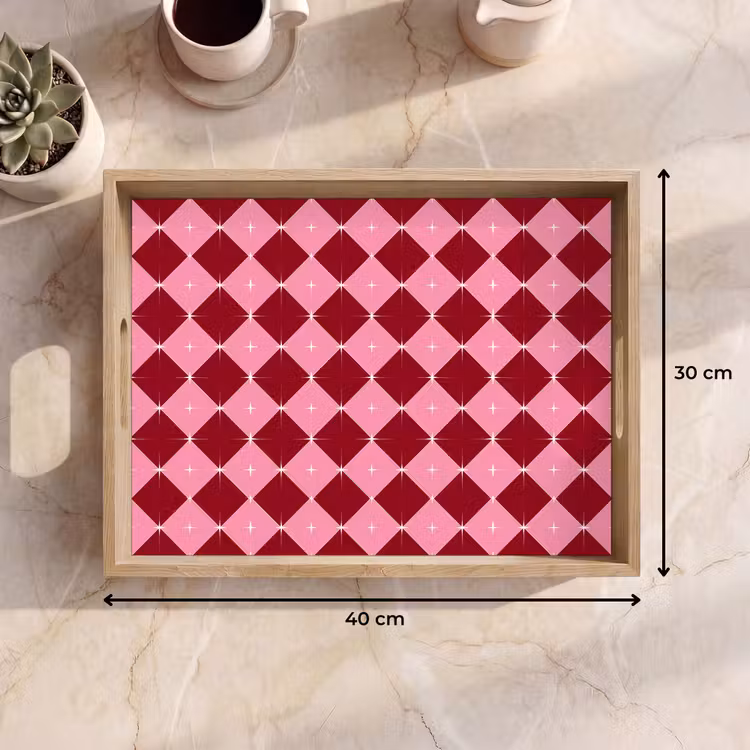 Tablett - Stern – Rot – Rosa – Weihnachten — 9