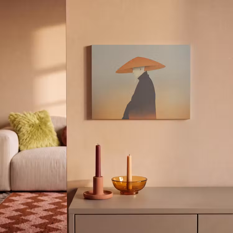 Akustikbild - Minimalistisch - Scherenschnitt - Orange — 2