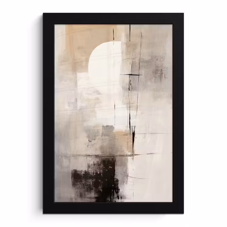 Bilder mit Rahmen - Abstrakt - Kunst - Grau — 1
