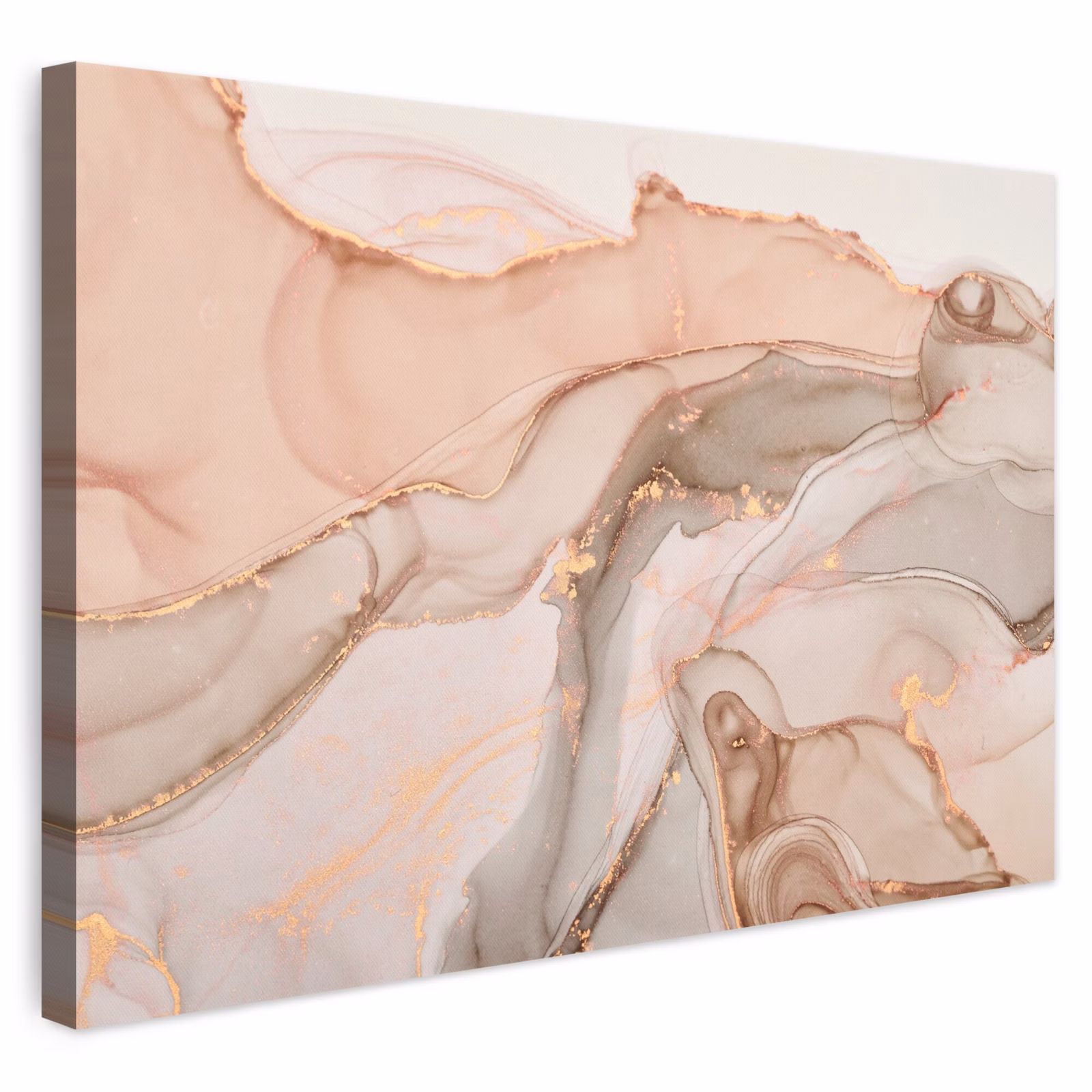 Leinwandbild - Marmor - Rosa - Rosa — 1