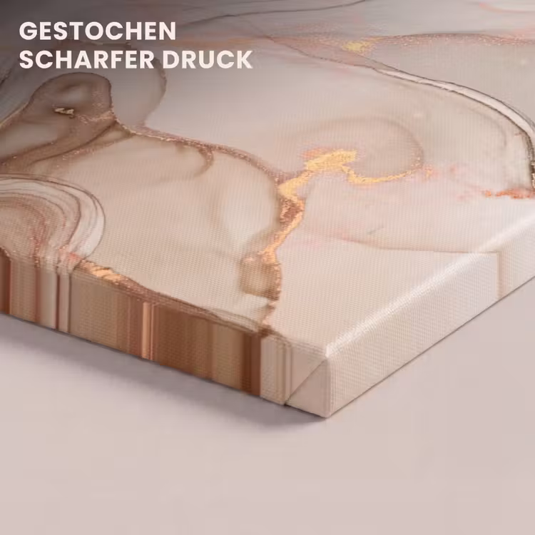 Leinwandbild - Marmor - Rosa - Rosa — 4