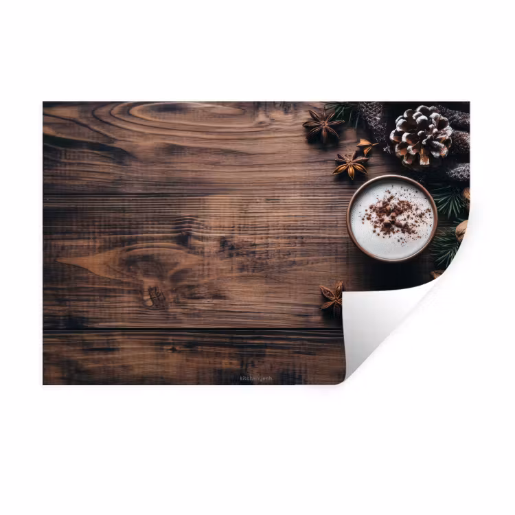 Wandtattoo – Winter - Holzoptik - Stilleben — 1