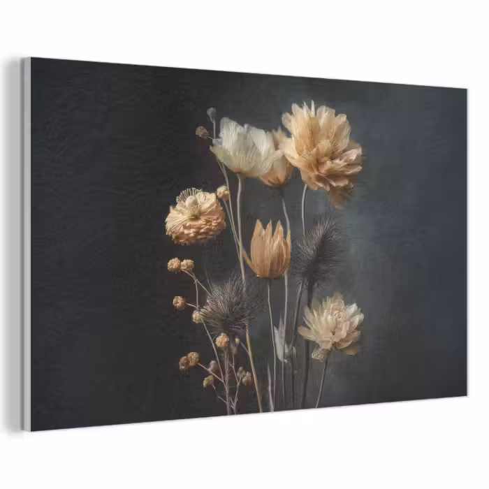 Akustikbild - Blumenstrauß - Blumen - Licht - Schwarz